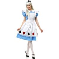 Alice in Wonderland Costumes wholesale Pretty Card Alice in Wonderland Womens Fancy Dress