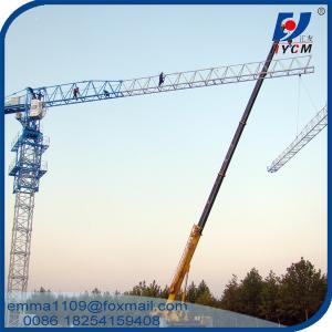 High Quality PT6013 8T Flattop Tower Cranes with Load Moment Indicator or Block box