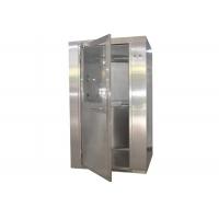 China Custom Cleanroom Air Shower Tunnel Stainless Steel Electric Panel Control on sale