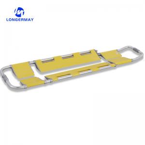 Stainless Steel Length Adjustable Foldable Medical Ambulance Emergency Scoop Stretcher