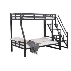 Durable Childrens Metal Bunk Beds , School Metal Twin Loft Bed With Slide