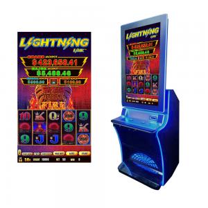 Best Seller Linkable Vertical Slot Games Tiki Fire 32'43"Touch Screen Curved Screen Dual Monitors Slots Game Machine