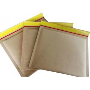 China Brown Kraft Paper 160gsm Bubble Wrap Lined Envelopes 2 Sides Sealed supplier