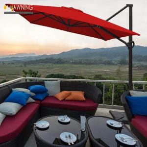 China Awning Polyester Fabric Outdoor Patio Umbrella Waterproof Sun Shade For Patio supplier