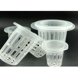 China Clear Mesh Plant Pots Various Sizes For Hydroponic Lettuce Seeds Container supplier
