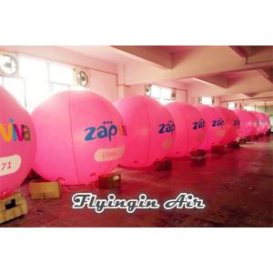 China 3m Height Pink Inflatable Helium Balloon with Logo for Business Show supplier