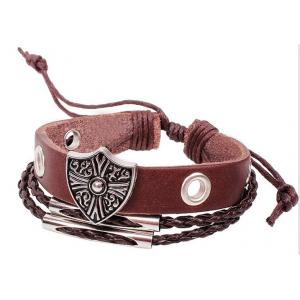 European Roman vintage hand-beaded bracelet wholesale leather bracelets