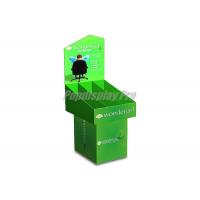 China Decorative Cardboard Dump Bins , Chair Cushion Green Custom Pos Displays on sale