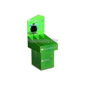 Decorative Cardboard Dump Bins , Chair Cushion Green Custom Pos Displays