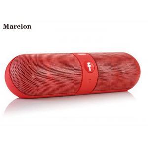 Hands Free Music Bluetooth Speaker Pill Dual Subwoofer Drivers With FM Radio