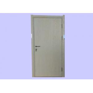 China UL/BS Certified Single Leaf Laminating Wood Fire Door With Steel Frame For Hotel supplier