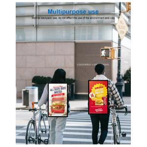 21.5 Inch Digital Backpack Billboard Advertising Player Human Walking Lcd Signage