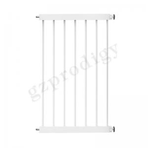 Multipurpose ABS Extendable Baby Metal Gate Width 17" Black White Color