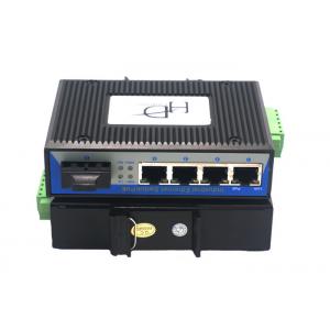 China RJ45 1 Port SFP Fiber Ethernet Switch 12~48V With Full / Half Duplex Mode supplier