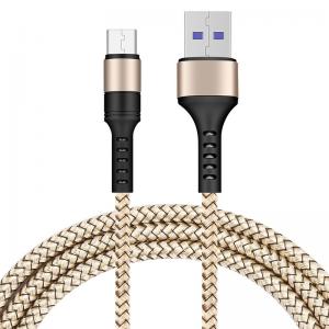 China Fast Charing QC 3.0 / 2.0 Nylon Braided Usb Cable , Nylon Type C Cable For Mobile Game supplier