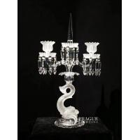China Customized Size Decorative Candelabra  Crystal Table Candelabra on sale