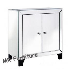 China 2 Doors Mirrored Side Board Cabinet For Living Room / Bedroom Custom Size supplier