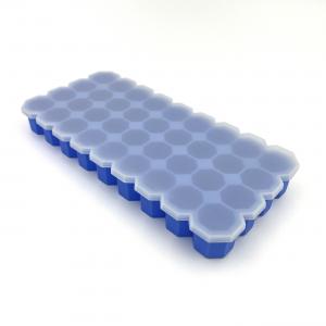 Tasteless Heatproof Ice Tray Moulds , Nontoxic Silicone Mini Ice Cube Trays