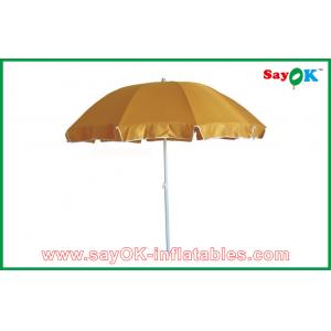 China Yard Canopy Tent Flexible Garden / Beach Sun Umbrella Polyester UV Protection Umbrella CMYK Printing supplier