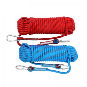 6mm-20mm Red Climbing Rope Rapid Descent Rescue Static Rope