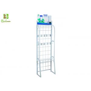 China Stores Metal Wire Display Racks /  Floor Metal Display Stand For Hanging supplier