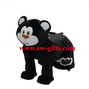 China Father mother baby stroller bike motorized animals plush riding animals supplier