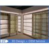 China Customized Large Space Store Jewelry Display Cases Curve Or Oblong Shape wholesale