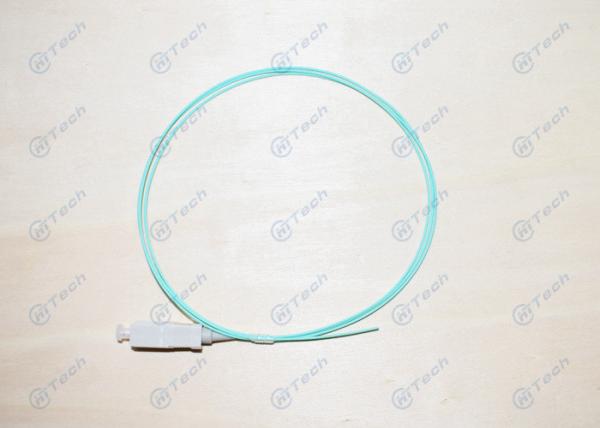 Aqua Color Fiber Optic Pigtail Multi Mode Simplex 10G OM3 SC 0.9mm IEC Standard