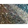 China Fancy Holographic Synthetic Glitter Cotton Fabric For Wallpaper Shoes Bag wholesale
