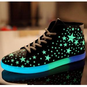 Simulation Light Up Shoes , Fluorescent Glow Simulation Led Sneakers For Adults