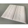 China 200*7mm Middle Groove Decorative Plastic Ceiling Panels With Two Silver Line wholesale