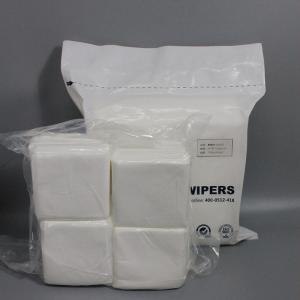 China 9x9 Cleanroom Paper Industry Factory Price 300pcs Laser Cut Lint Free Polyester Wipes supplier
