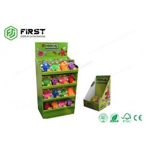 China Custom Recyclable Cardboard Display Shelves Full Color Offset Printing For Retail Promotion supplier