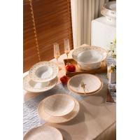 China Bone China Dinnerware Set Luxury Ceramic Dining Dishes Plates Bowls Cups Sets on sale