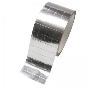 China 2 Way FSK Waterproof Aluminium Tape Solvent Acrylic HVAC Reinforced High Temp Foil Tape supplier