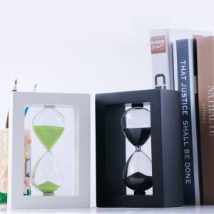 China Wholesale  Wooden Frame Sand Timer Tea Hourglass For  Decorations supplier