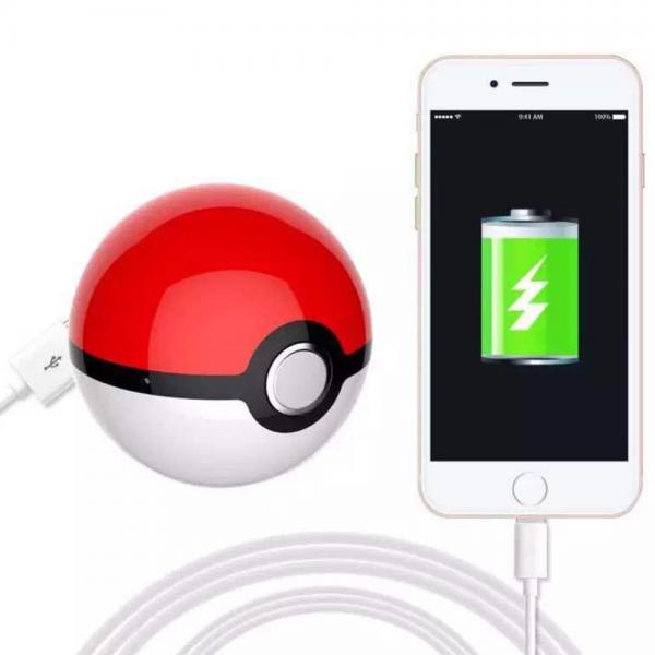 Fairy Ball Power bank POKE MOM USB Pokemon Go LED Power Bank Poke Ball Externe