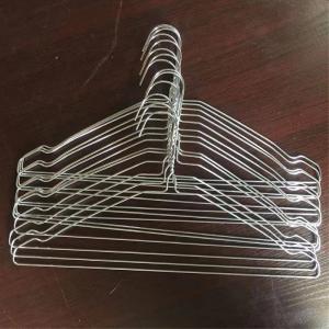 China Laundry Factory Galvanized Wire Hangers For Knit / Polo Shirts 500pcs Per Box supplier