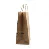 Brown Kraft Personalized Paper Shopping Bags Custom Printed Paper Grocery Bags