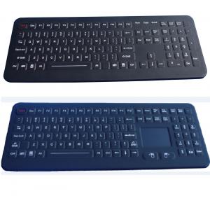 China IP65 106 keys black USB customized ruggedized silicone rubber medical keyboard supplier