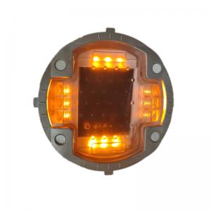 China IP68 Underground Solar Light Yellow Flash Solar LED Road Studs For Road supplier