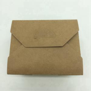 Cardboard Disposable Paper Baking Pans Nature Color Food Packaging Burger Box