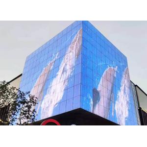 SMD 2121 Adhesive Outdoor Transparent Led Screen For Video Advertisement