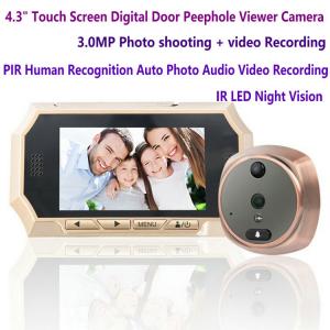 4.3" Digital Door Peephole Viewer Photo Video Camera Recorder Night Vision Door Eye Smart PIR Doorbell Intercom System