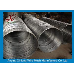 China Various BTO CBT Types Razor Barbed Wire With Single / Cross Coil supplier