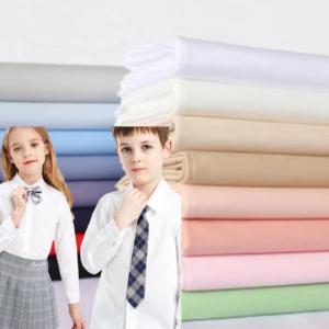 China School Uniform Poplin Cotton Fabric 133X72 100% Cotton 40SX40S 120GSM Woven supplier