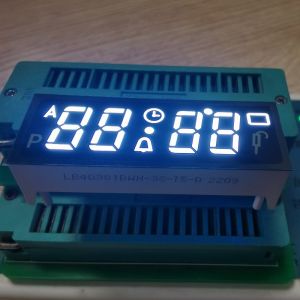China Ultra White 7 Segment LED Display 4 Digit Common Anode for Built-in Oven Timer wholesale