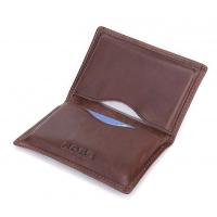 China Handmade Leather Business Card Holder Men Personalized Minimalist Weight 45g on sale