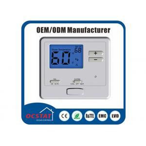 China Horizontal AC Digital Non Programmable Thermostat Single Stage Heating Cooling supplier