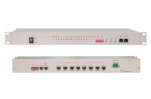 8xE1 G.703+2x10/100Mbps Ethernet Fiber Optical Multiplexer